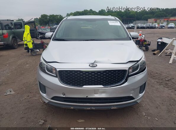 KNDMB5C1XH6283156 2017 KIA SEDONA Silver Instrument cluster view