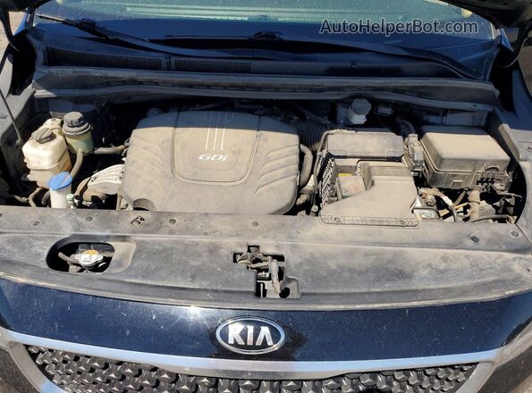 KNDMB5C1XH6322697 2017 KIA SEDONA Black Widok komory silnika