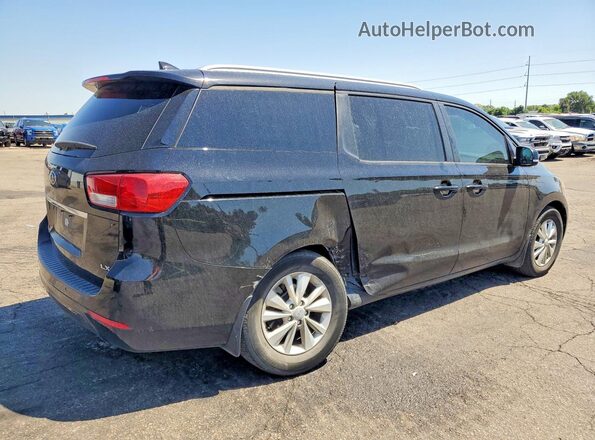KNDMB5C1XH6322697 2017 KIA SEDONA Black Tył prawy