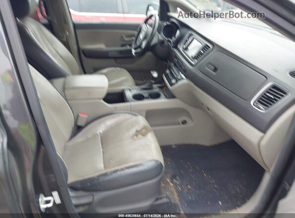 KNDMB5C1XH6327527 2017 KIA SEDONA Gray Սալոնի դիմացի տեսք