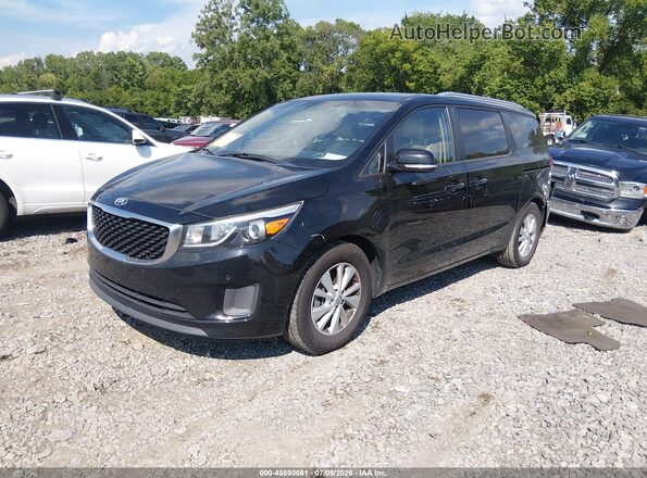 KNDMB5C1XJ6349100 2018 KIA SEDONA Черный Передняя левая четверть