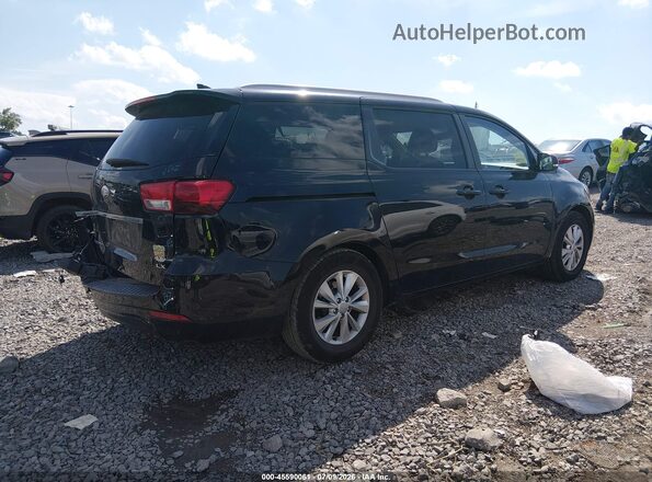 KNDMB5C1XJ6349100 2018 KIA SEDONA Черный Задняя правая четверть