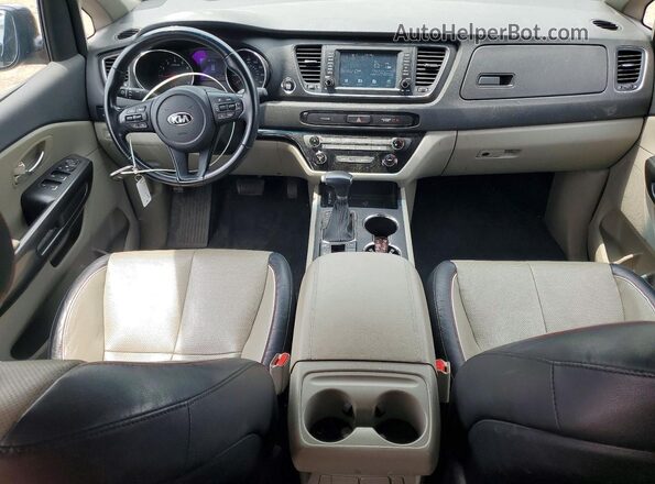 KNDMB5C1XK6522065 2019 KIA SEDONA Черный Вид панели приборов