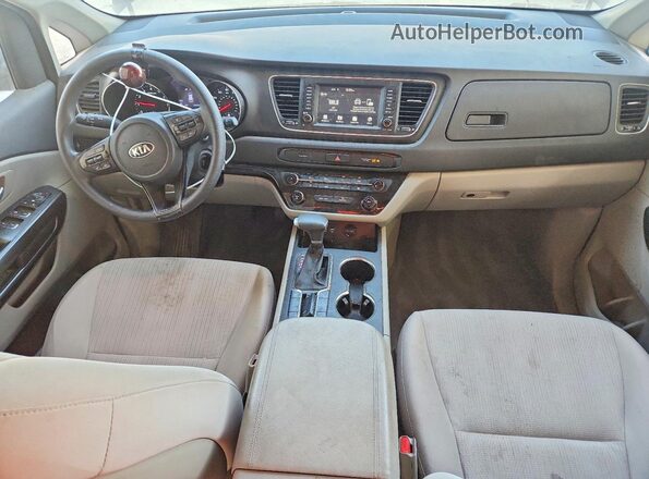 KNDMB5C1XL6609594 2020 KIA SEDONA Темно-бордовый Вид панели приборов