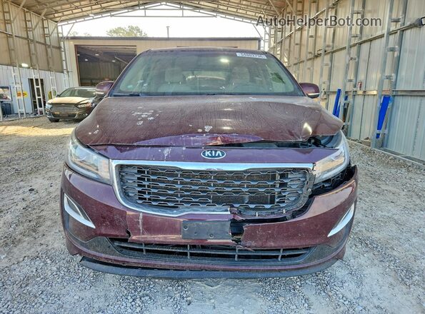 KNDMB5C1XL6609594 2020 KIA SEDONA Темно-бордовый Вид спереди