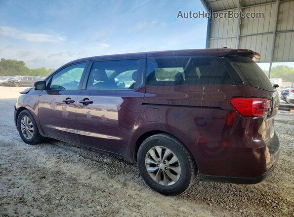 KNDMB5C1XL6609594 2020 KIA SEDONA Темно-бордовый Задняя левая четверть