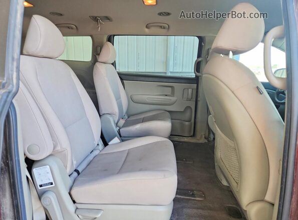 KNDMB5C1XL6609594 2020 KIA SEDONA Темно-бордовый Вид задней части салона