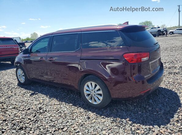 KNDMC5C10J6400889 2018 KIA SEDONA Maroon Tył lewy