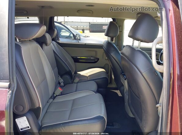 KNDMC5C12G6143548 2016 KIA SEDONA Бордовый Вид наклейки с VIN-кодом