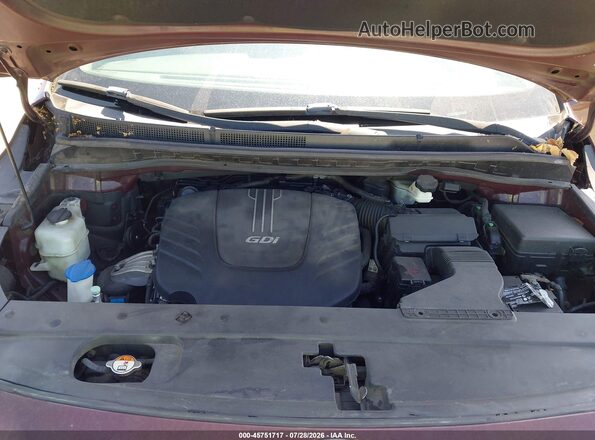 KNDMC5C12G6143548 2016 KIA SEDONA Бордовый Вид сзади