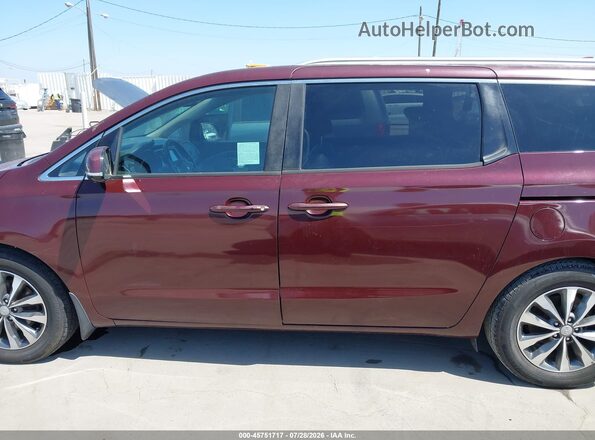 KNDMC5C12G6143548 2016 KIA SEDONA Бордовый Панорамный вид салона 360°
