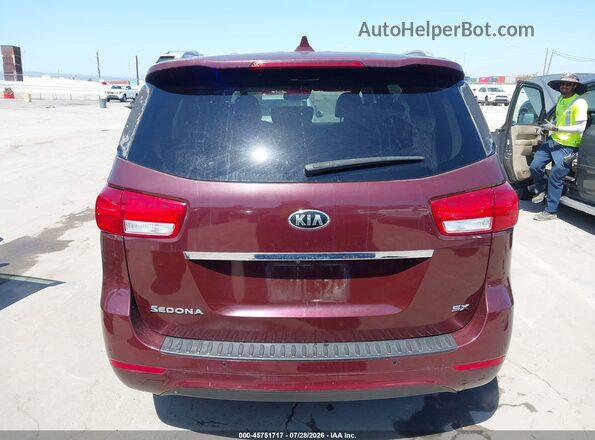 KNDMC5C12G6143548 2016 KIA SEDONA Бордовый 