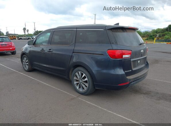 KNDMC5C12G6169762 2016 KIA SEDONA Black Trasero izquierdo