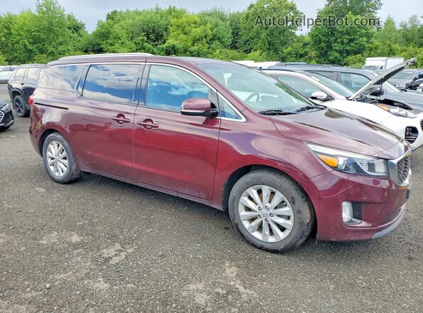 KNDMC5C12H6259995 2017 KIA SEDONA Red წინა მარჯვენა
