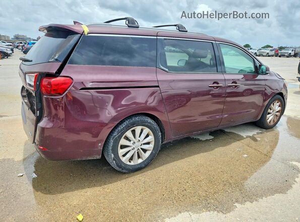 KNDMC5C13G6143879 2016 KIA SEDONA Burgundy Tył prawy