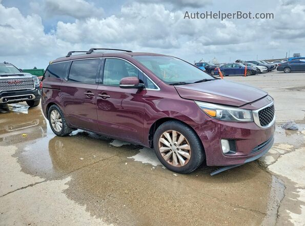 KNDMC5C13G6143879 2016 KIA SEDONA Burgundy Przód prawy