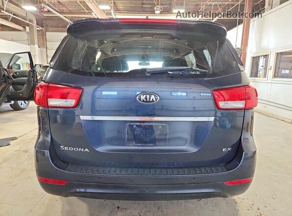 KNDMC5C13G6156230 2016 KIA SEDONA Blue Հետևի տեսք