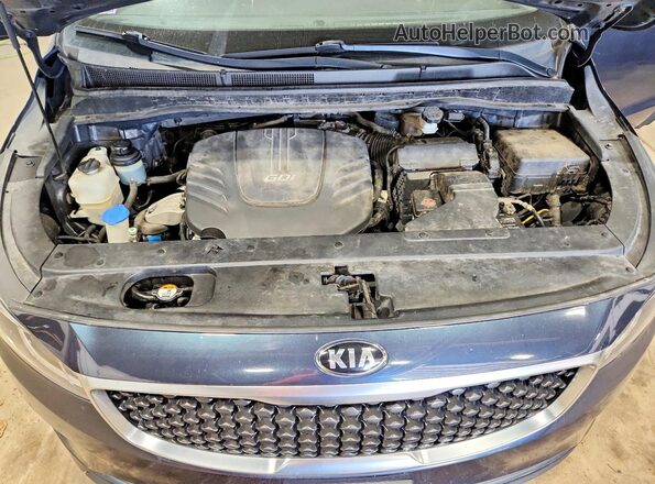 KNDMC5C13G6156230 2016 KIA SEDONA Blue Շարժիչի բաժամունքի տեսք
