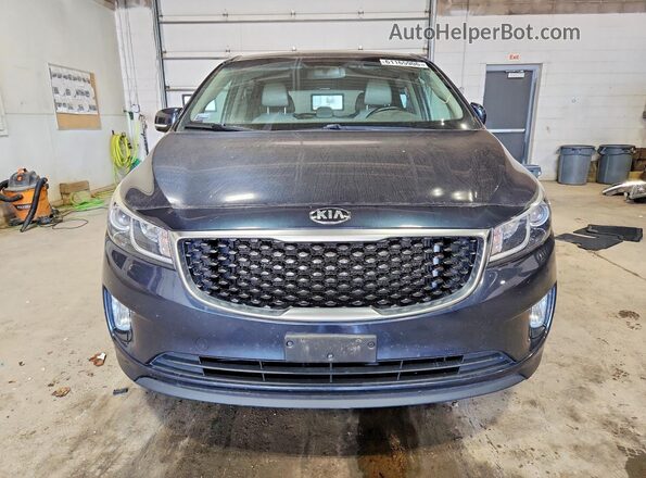 KNDMC5C13G6156230 2016 KIA SEDONA Blue Դիմացի տեսք