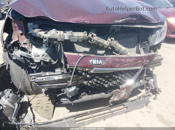 KNDMC5C14H6255656 2017 KIA SEDONA Maroon Вид спереду