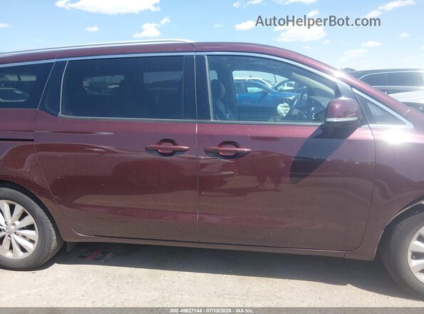 KNDMC5C14H6255656 2017 KIA SEDONA Maroon Панорамний вид салону 360°
