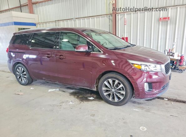 KNDMC5C16G6126333 2016 KIA SEDONA Burgundy Delantero derecho