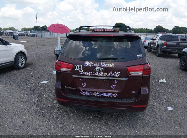 KNDMC5C16G6143908 2016 KIA SEDONA Maroon 