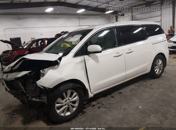 KNDMC5C17G6139995 2016 KIA SEDONA Белый Передняя левая четверть