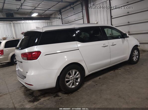 KNDMC5C17G6139995 2016 KIA SEDONA Белый Задняя правая четверть