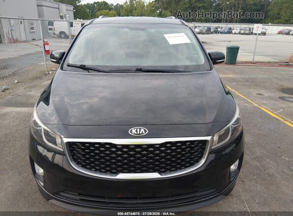 KNDMC5C17G6183155 2016 KIA SEDONA Black Вид щитка приладів