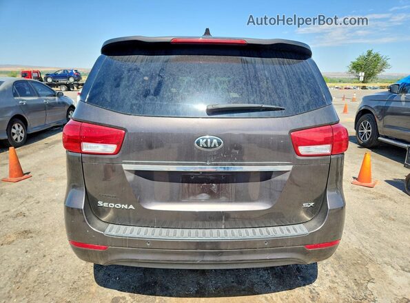 KNDMC5C18G6104026 2016 KIA SEDONA Charcoal Rear view