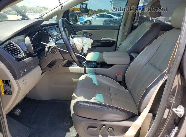KNDMC5C18G6181494 2016 KIA SEDONA Gray Սալոնի դիմացի տեսք