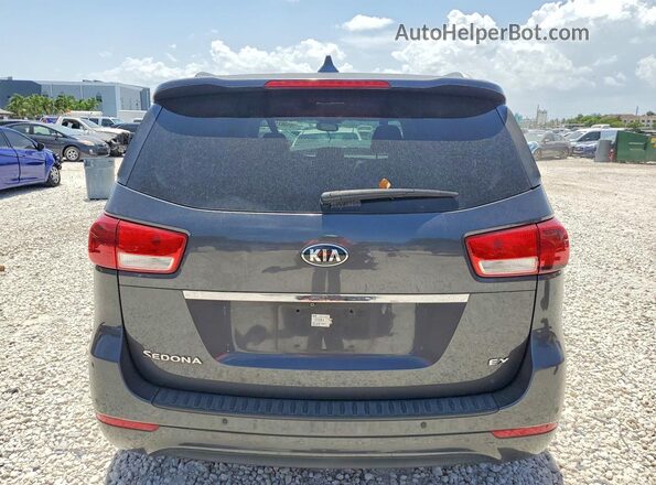 KNDMC5C18G6181494 2016 KIA SEDONA Gray Հետևի տեսք