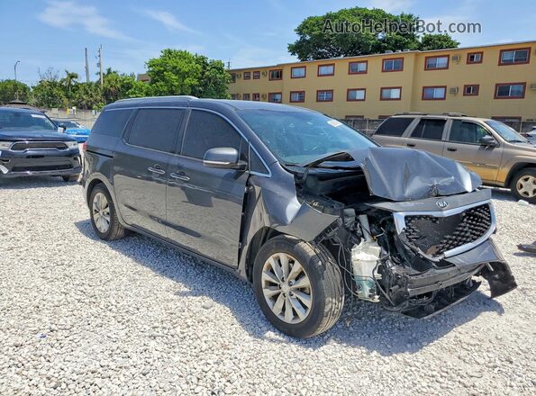 KNDMC5C18G6181494 2016 KIA SEDONA Gray Առջևի աջ