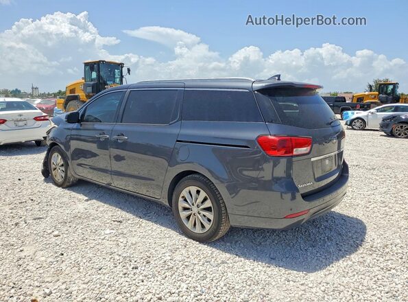KNDMC5C18G6181494 2016 KIA SEDONA Gray Հետևի ձախ
