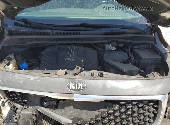 KNDMC5C18G6181494 2016 KIA SEDONA Gray Շարժիչի բաժամունքի տեսք