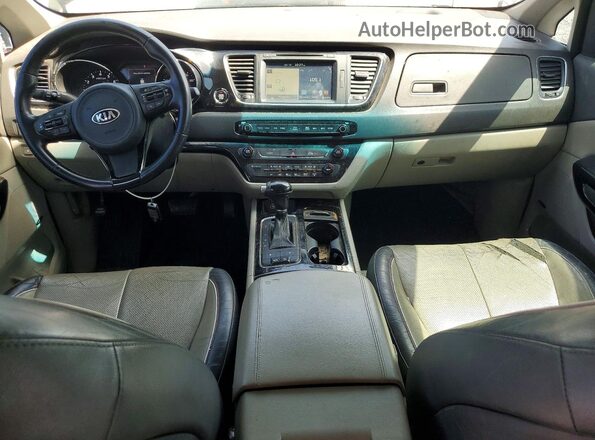 KNDMC5C1XG6145936 2016 KIA SEDONA Черный Вид панели приборов