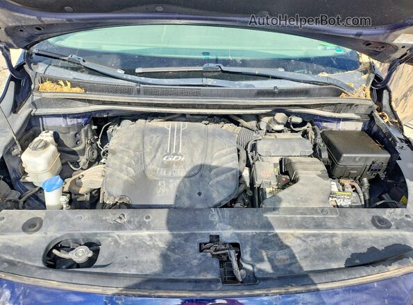 KNDME5C11J6351499 2018 KIA SEDONA Blue Widok komory silnika
