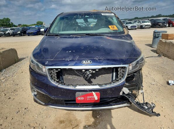 KNDME5C11J6351499 2018 KIA SEDONA Blue Widok z przodu