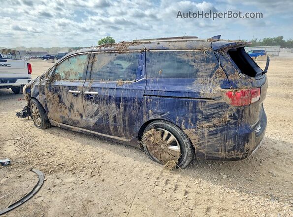 KNDME5C11J6351499 2018 KIA SEDONA Blue Tył lewy