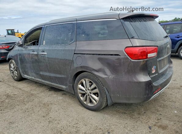 KNDME5C13H6272006 2017 KIA SEDONA Gray Задня ліва чверть