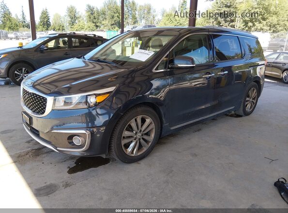KNDME5C17G6117294 2016 KIA SEDONA Blue Front left