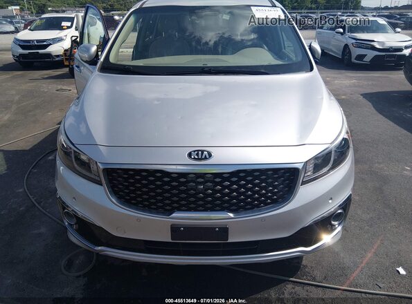 KNDME5C18G6186172 2016 KIA SEDONA Silver Вид щитка приладів