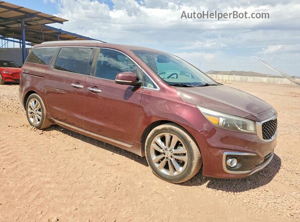 KNDME5C18J6373905 2018 KIA SEDONA Burgundy Front right