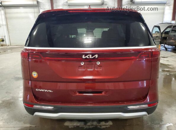 KNDNB4H31P6205212 2023 KIA CARNIVAL Maroon უკანა ხედი