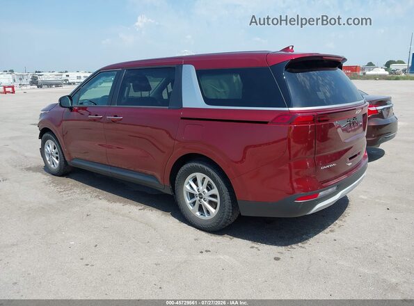 KNDNB4H31P6223113 2023 KIA CARNIVAL MPV Red Trasero izquierdo