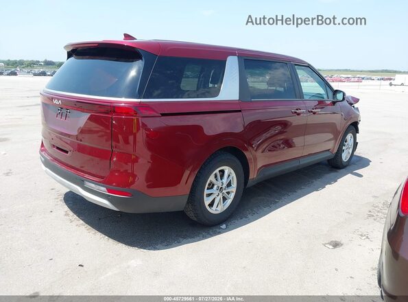 KNDNB4H31P6223113 2023 KIA CARNIVAL MPV Red Trasero derecho