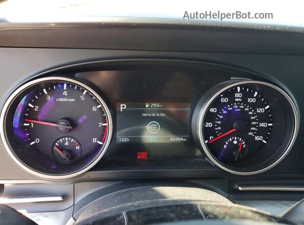 KNDNB4H32N6176381 2022 KIA CARNIVAL Burgundy Instrument cluster view