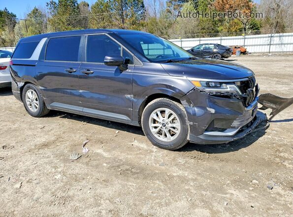KNDNB4H33P6290957 2023 KIA CARNIVAL Black Przód prawy