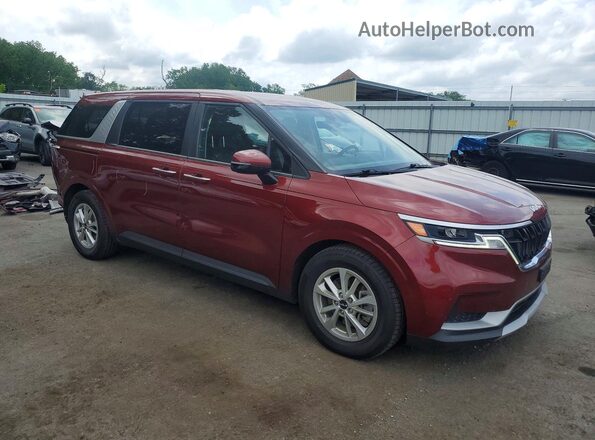 KNDNB4H34N6133483 2022 KIA CARNIVAL Burgundy Delantero derecho